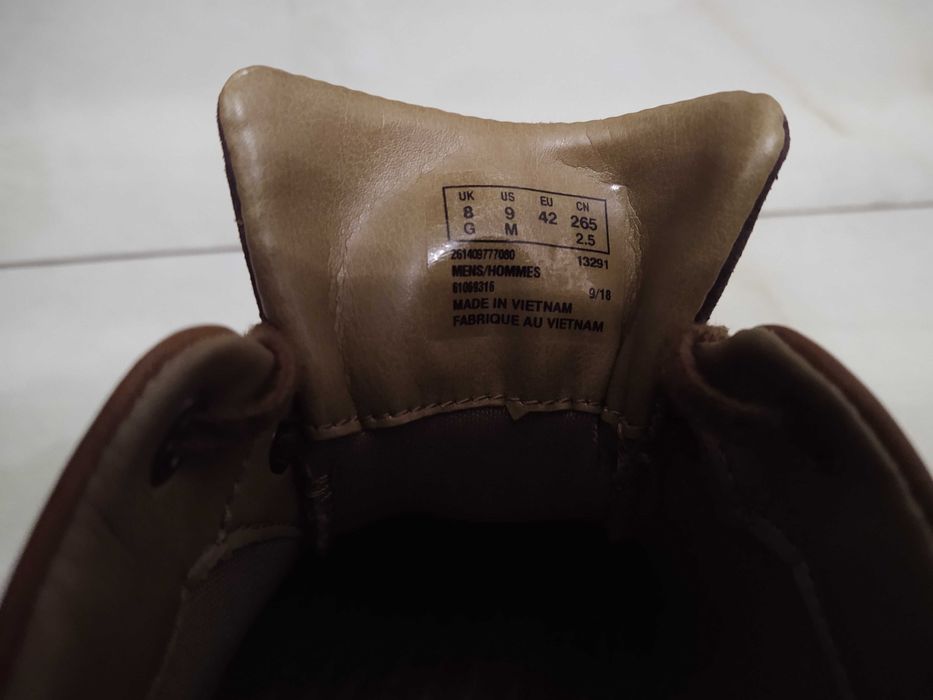 Skórzane brązowe CLARKS nr 42 jak nowe
