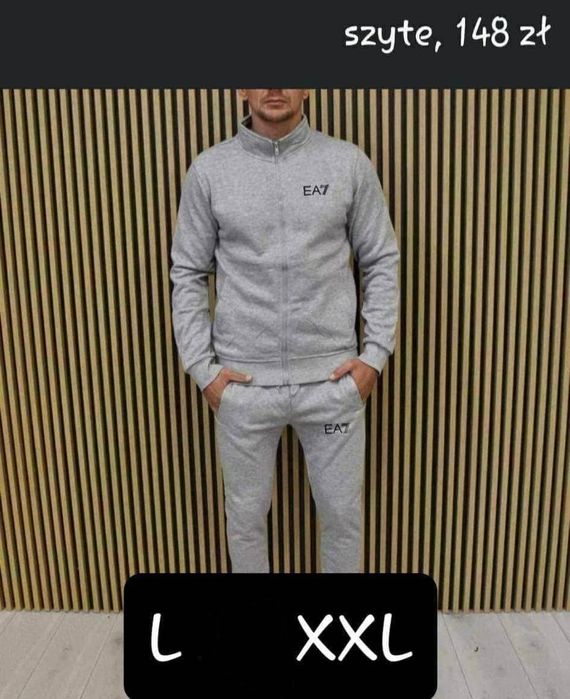 Nowy męski dres szyte logo rozmiary od M do XXL