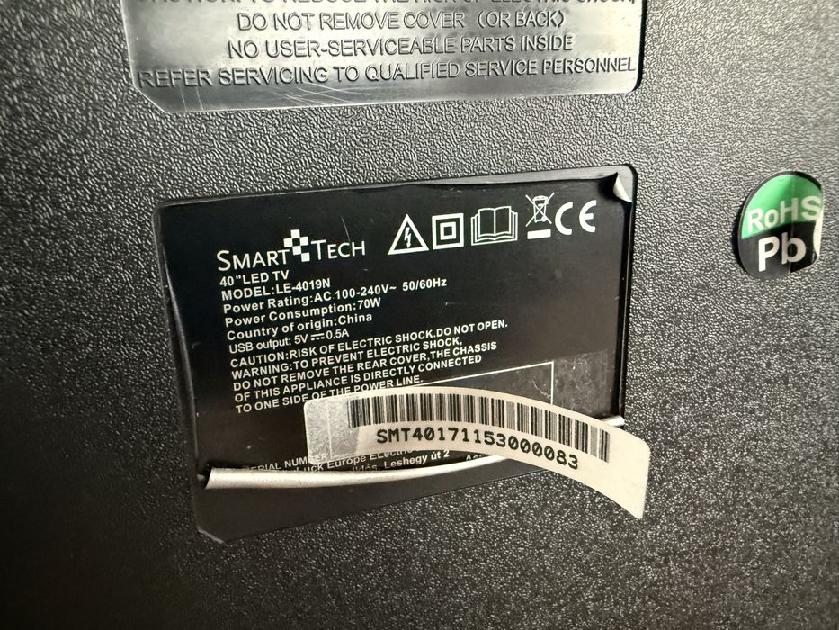 Telewizor TV Smart Tech 40 cali LE-4019N