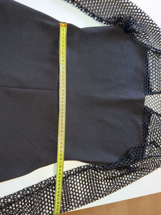 Трикотажный комбинезон-шорты с сетчатыми рукавами