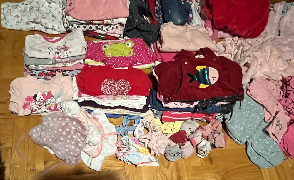 Paczka/ paka ubrań/ ubrania dla dzieci/ dziewczynki rozmiar 86