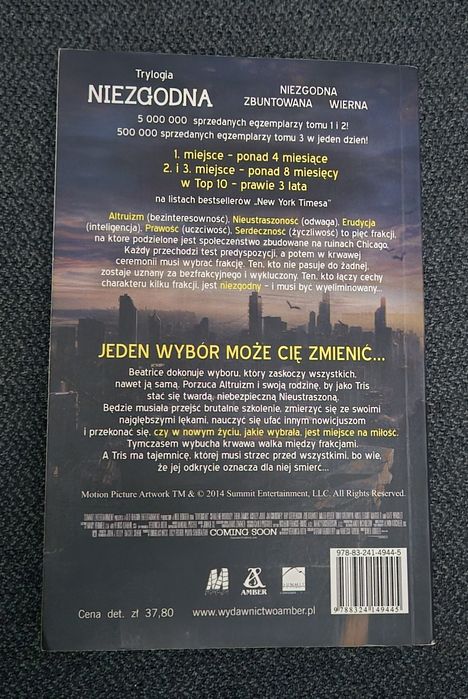 Książka "Niezgodna"
