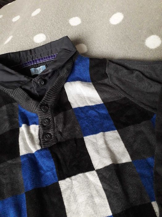 sweter F&F 2w1 z kołnierzykiem 104