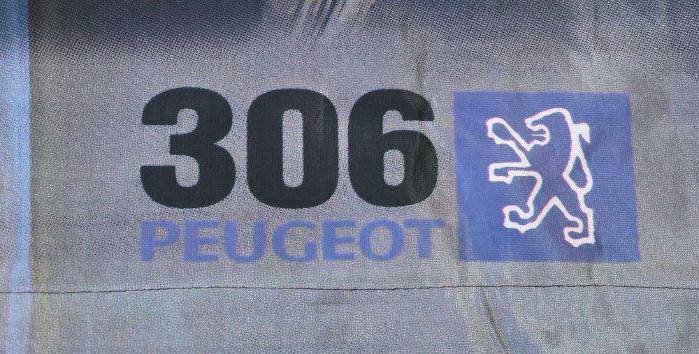 Bandeira Oficial Stand Peugeot 306 (1993) Raridade de Coleção (Gamobar Porto)