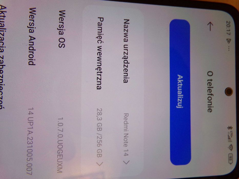 Xiaomi Redmi Note 14 8/256GB   Gwarancja 24 m-ce.