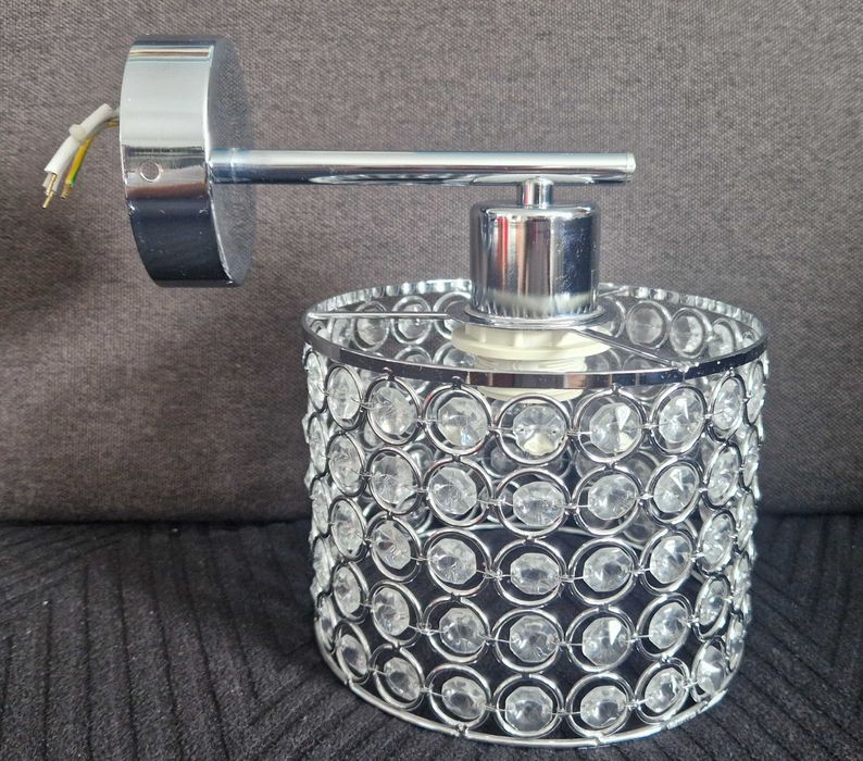 Stylowa lampa sufitowa + kinkiet – elegancja z nutą glamour!