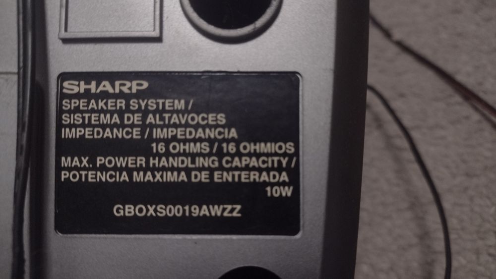 Głośniki Sharp komplet