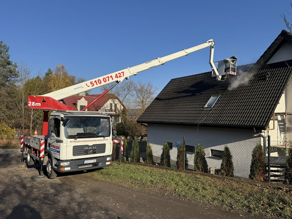 Podnośnik koszowy, zwyżka - WYNAJEM - 24/h - Tczew