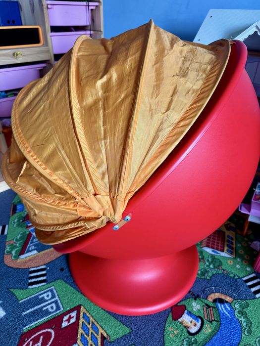 Ikea ps lomsk Fotel obrotowy dla dzieci czerwony pom