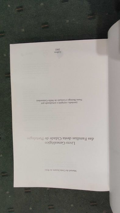 Livro Genealógico das Familias desta Cidade de Portalegre