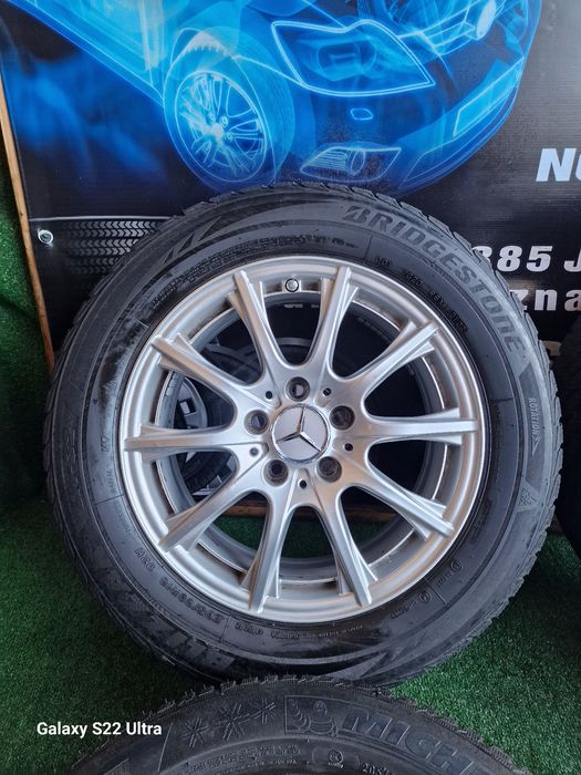 Koła zimowe 16 5×112 Mercedes Klasa A B C CLA Orginał 7.7mm
