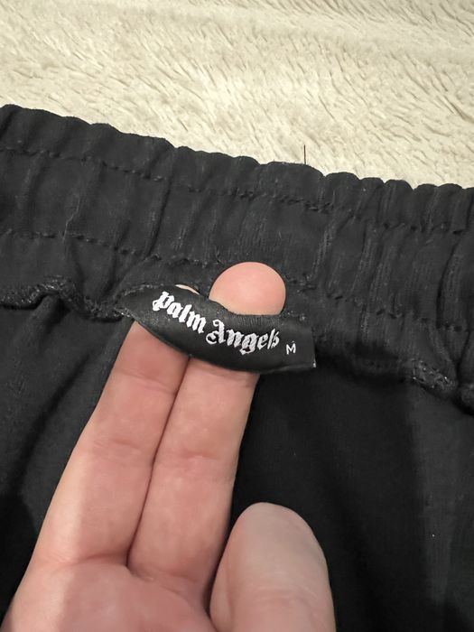 Palm Angels x Moncler (M) жіночі спортивні штани брюки чорні на манжет