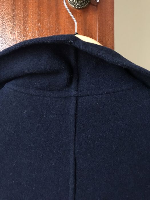 Casaco lã azul escuro MANGO