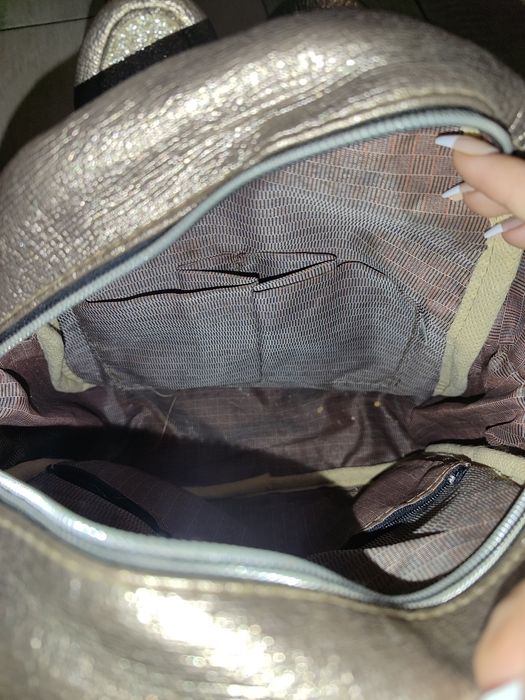 Маленький рюкзачок з блискучими заячими вушками + розчіска в подарунок