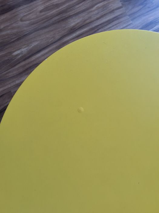 Ikea Stockholm żółty stolik nocny