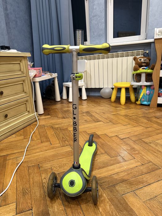 Самокат globber evo comfort lights зелений 5 в 1