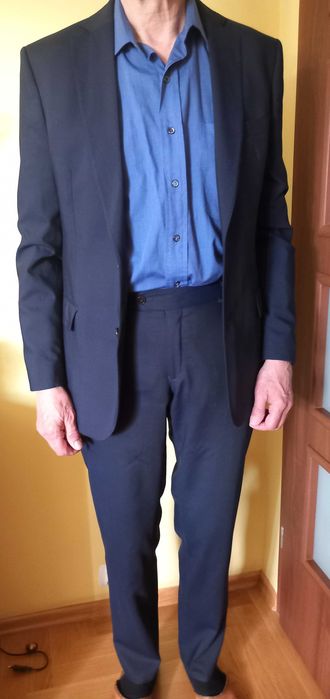Garnitur męski, granatowy