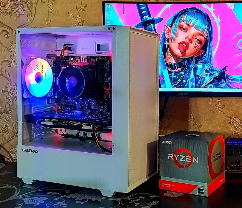 GTX1070ti+ Ryzen 7 2700+ 16Gb DDR4 ігровий компьютер