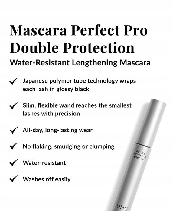 dhc tusz do rzęs pro double protection 10g czarny