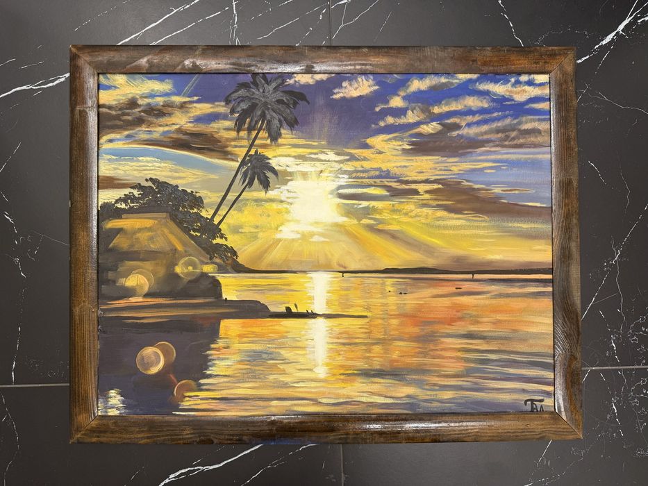 Картана «Захід сонця», полотно, олія