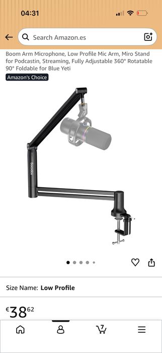 Suporte para microfone