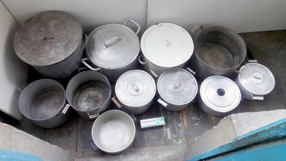 Кастрюля алюминиевая, кастрюля эмалированная, 16л бак оцинкованный 28л