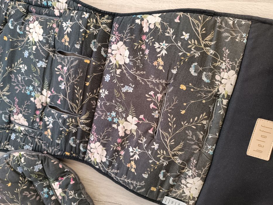 Wkładka do wózka + poduszka beloff kwiaty leśne i velvet. Uniwersalna