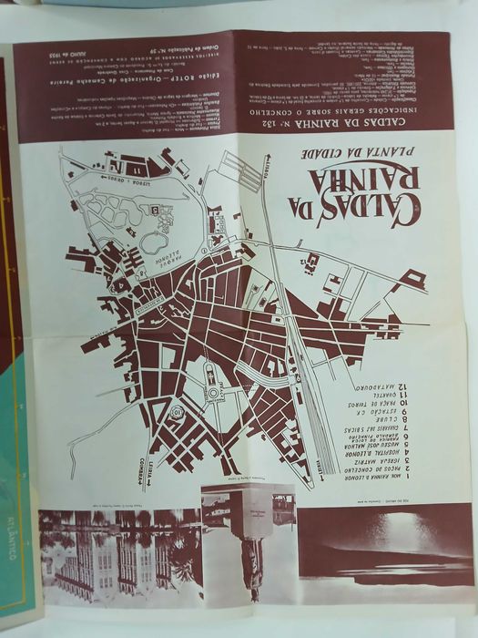 Caldas da rainha planta da cidade edições ROTEP
