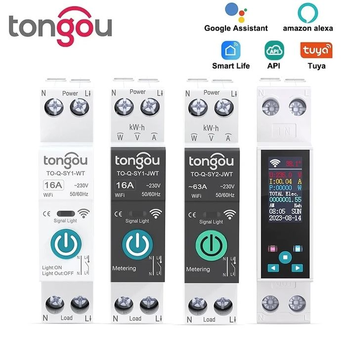 Умный smart устройство умного дома 3фази WiFi/Zigbee- розумний вимикач