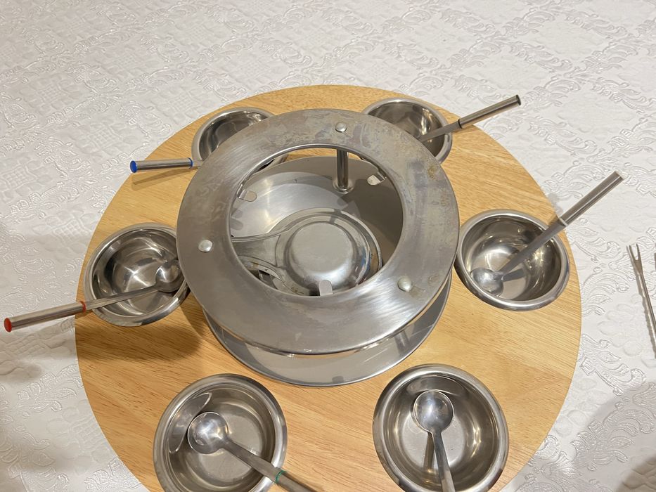 Fondue inox como novo