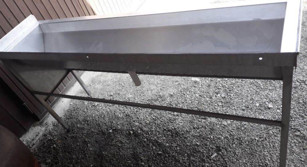 Umywalka Gastronomiczna ze stali nierdzewnej 180cm Nierdzewka 3 stanow