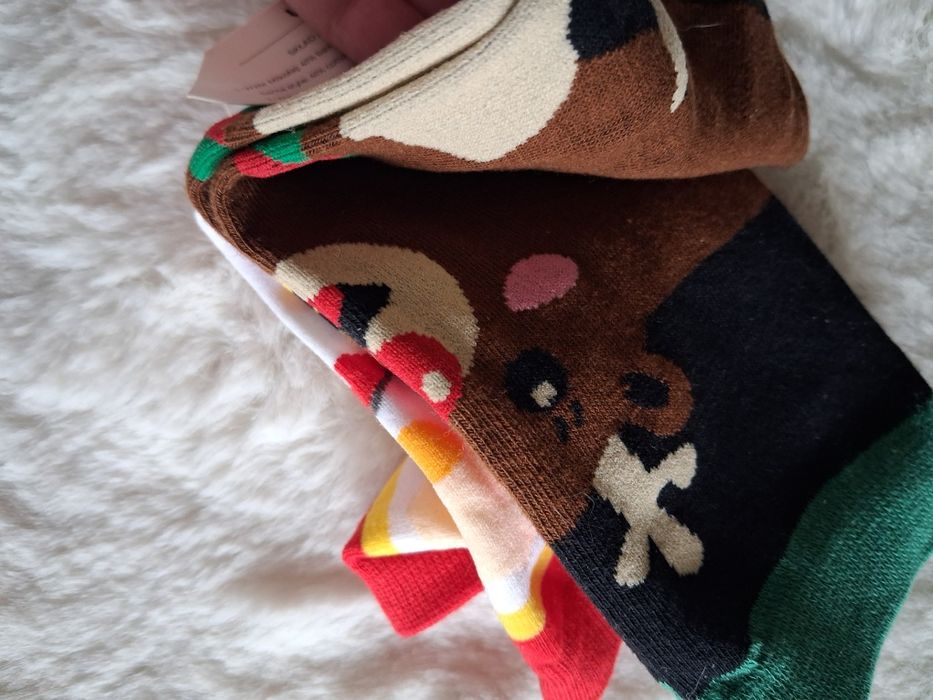 Dziecięce młodzieżowe skarpety świąteczne