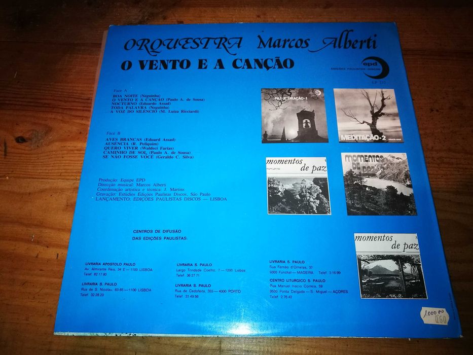 ORQUESTRA MARCUS ALBERTI - O Vento e a Canção–Volume 1 L