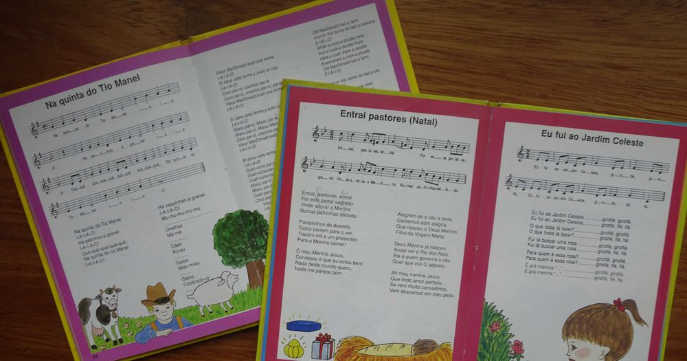 O Meu Livro de Canções 1º Volume e 2º Volume - 1ª Edição 1991