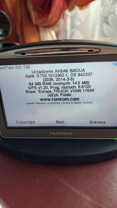 Tomtom GO 720 LKW TRUCK  Ciężarówki