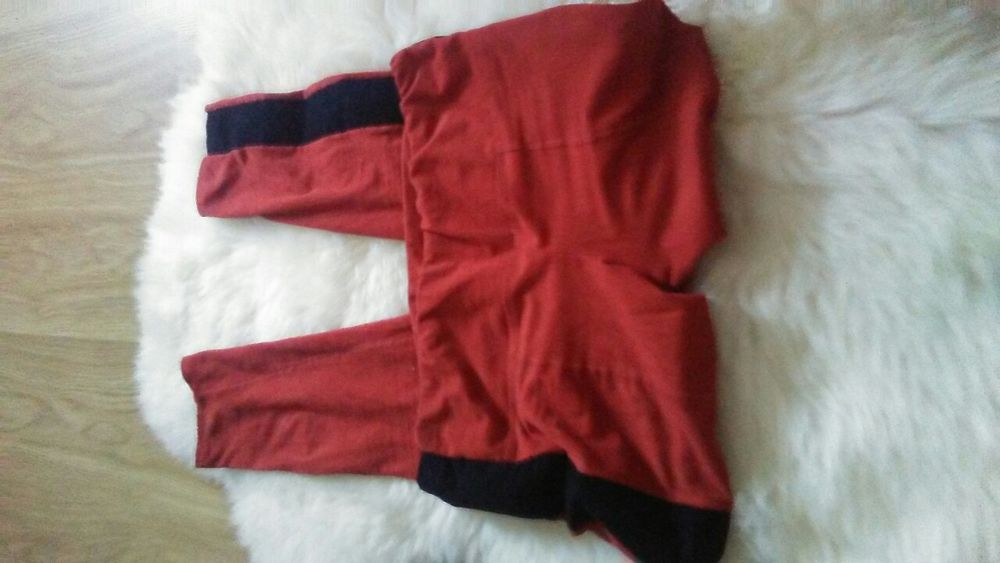 Legginsy marchewkowe zamsz