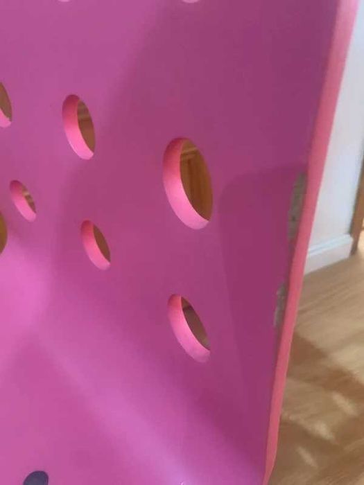 Cadeira rosa escritório criança ajustável Ikea