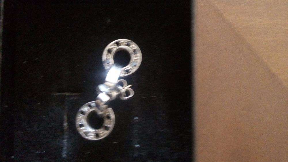 Anel e brincos em prata com zircónias