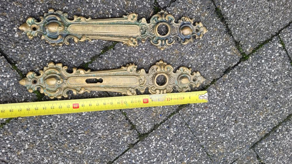 Stare szyldy do drzwi mosiężne