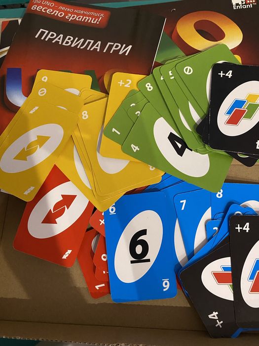 UNO 12в1 — меганабір карткових ігор! НОВІ в упаковці