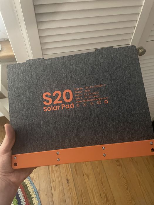 Flexsolar 20v s20 сонячна портативна панель