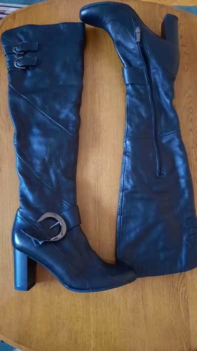 Ботфорди нові, шкіра