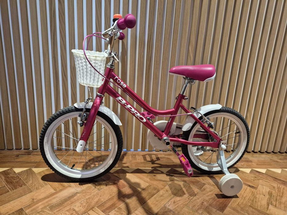Pink Children's Bicycle Rose B-Pro 16 with basket