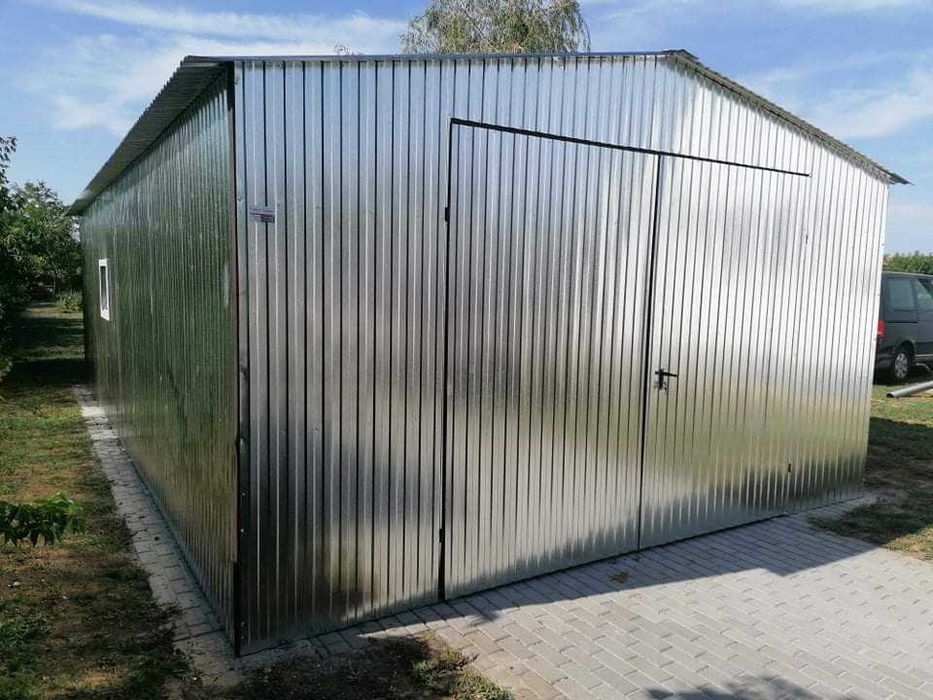Garaż blaszak 4x6 Garaż blaszany Producent Montaż 4x5 5x7 4x8 4x9 3x5 3x7 RÓŻNE wymiary Garaż blaszak dwuspadowy Garaż na wymiar zamówienie budowa 3x5