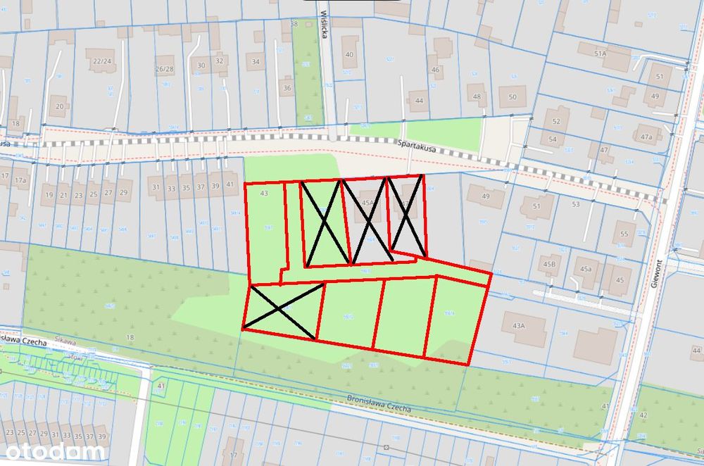Działki budowlane na sprzedaż blisko centrum handlowego M1