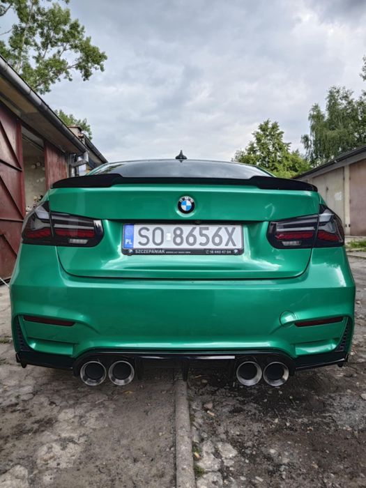 BMW F30 F31 Dokładka Tylnego Zderzaka Dyfuzor M3 Look Czarny Połysk