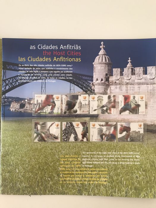 Filatelia - Colecção de 48 Selos Postais relativos ao EURO 2004