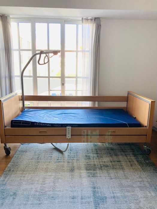 Cama elétrica articulada com colchão