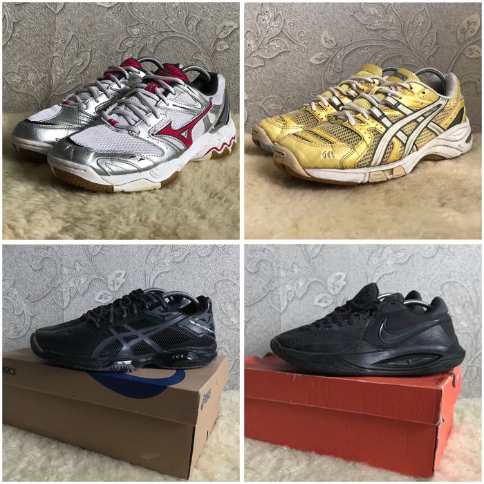 Гортайте усі фото, 30 пар, волейбольні Asics Mizuno 41 40,5 40 26 25,5
