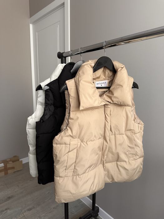 Нова жіноча жилетка безрукавка оверсайз верхній одяг куртка